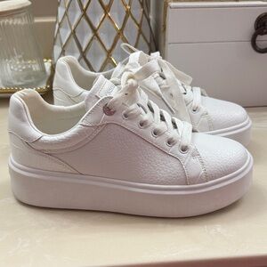 Michael Kors White Platform Sneakers